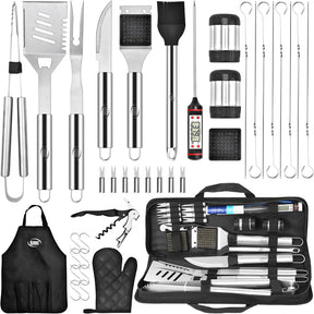 Kaluns Grilling Accessories, Dad Gifts for Christmas Grilling Gifts, Heavy Duty Stainless Steel Grill Set BBQ Grill