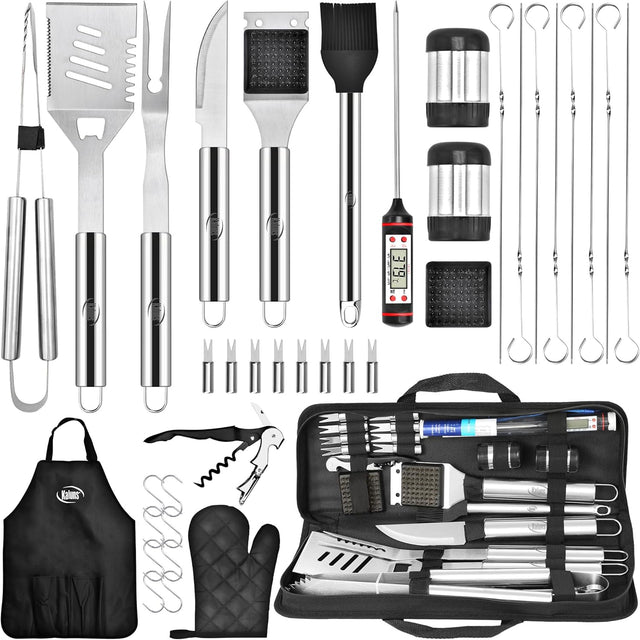 Kaluns Grilling Accessories, Dad Gifts for Christmas Grilling Gifts, Heavy Duty Stainless Steel Grill Set BBQ Grill