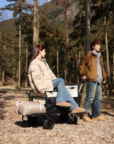 Whitsunday Collapsible Wagon with Tailgate for Camping Outdoor (Green, No Table), alternate view 3