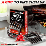 Alpha Grillers Meat Shredder Claws - Grilling Accessories Gifts for Men Dad Him Husband Son Boyfriend Birthday - BBQ