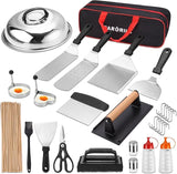 128 PCS Griddle Accessories Kit - Premium Flat Top Grill Accessories Set for Blackstone & Camp Chef, Stainless Steel BBQ
