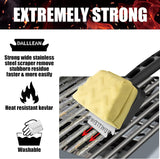 BBQ Grill Brush Bristle Free for Outdoor Grill, Replaceable Head Cleaning Brush, Steam Grate Cleaner, BBQ Cleaning Brush,