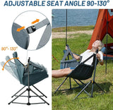 TIMBER RIDGE Hammock Camping Chair with Adjustable Backrest, Heavy Duty Folding Hammock Chair Supports 300lbs, Portable