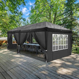 Outvita 10x20ft Pop Up Canopy Tent, Outdoor Instant Shelter Folding Canopy with 6 Side Walls and Carry Bag for Commercial