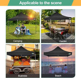 COBIZI 10x10 Pop Up Canopy Tent 10x10 Easy up Canopy, Heavy Duty Outdoor Canopy UPF 50+ All Weather Waterproof Instant Party