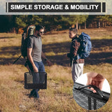 Camping Portable Folding Grill 2x1.3 FT Table, Lightweight Height Adjustable Metal Picnic Outdoor Table with Mesh Desktop