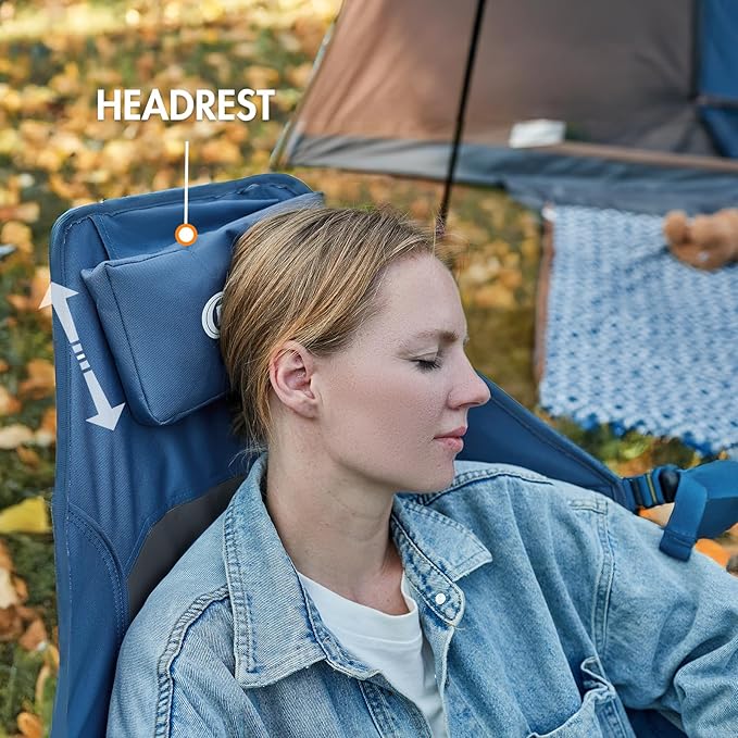 Portal Heated Hammock Camping Chair, Portable Outdoor Swinging Chairs, Rocking Chair for Adults with Adjustable Back and
