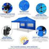 COBIZI 10x20 Canopy with Sidewalls, Heavy Duty Party Tent Pop up carpas para Fiestas, Tents for Parties, Wedding, Outdoor Ez