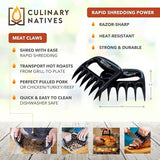 Meat Claws and Smoker Gloves | No.1 Heat Resistant BBQ Grill Gloves | Pulled Pork Claws | Thermometer | Silicone Oven Mitts