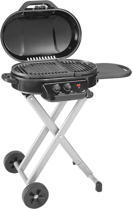 Coleman RoadTrip 225 Portable Propane Grill, 2-Burner Gas Grill with Matchless Ignition & Adjustable Temperature Control,