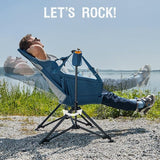 Portal Hammock Camping Chair, Portable Outdoor Swinging Chairs, Rocking Chair for Adults with Adjustable Back and Height for
