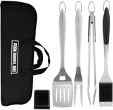 Pork Barrel BBQ Tool Set Grill Kit - Premium Stainless Steel BBQ Grill Accessories, Grilling Tools & BBQ Accessories for