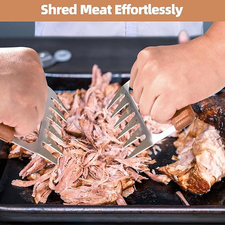 Metal Meat Shredder Claws - BBQ Grilling Gifts for Men & Women, Shredding Claws for Pulled Pork - Christmas Gifts for Dad,