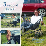 TIMBER RIDGE Hammock Camping Chair with Adjustable Backrest, Heavy Duty Folding Hammock Chair Supports 300lbs, Portable