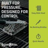 Heavy Duty Grill Brush for Outdoor Grill - Safe Grill Brush Designed by Firefighter | Barbecue Grill Brush & BBQ Brushes for