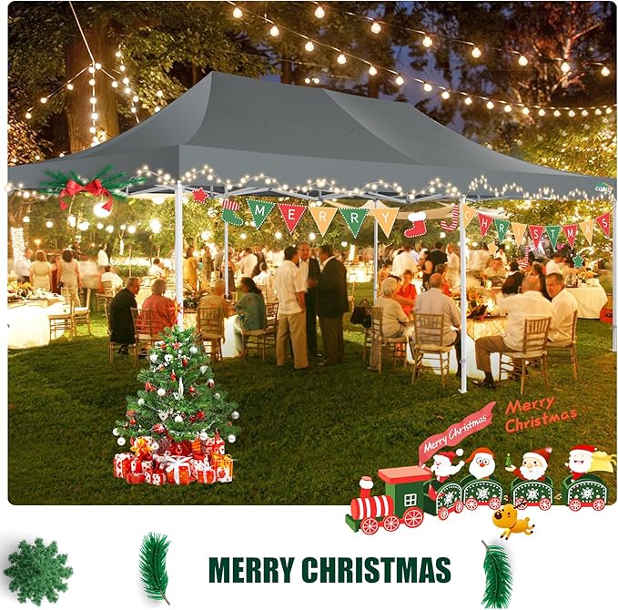 COBIZI 13x26 Pop Up Tent 13x26 Canopy with Sidewalls Heavy Duty Canopy Party Tent for Parties, Outdoor Wedding Large Event