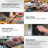 128 PCS Griddle Accessories Kit - Premium Flat Top Grill Accessories Set for Blackstone & Camp Chef, Stainless Steel BBQ