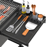 Silicone Grill Mat Compatible with Blackstone, Silicone Griddle Tools with Drip Pad, Spatula Mat for Outdoor Grill Kitchen