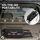 Royal Gourmet PD3001 3-Burner Propane Gas Griddle with Collapsible Stand, 23-Inch Portable Griddle with Side Table & 314 Sq.
