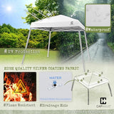 CAPHAUS One-Push Pop Up 8x8 Canopy Tent, Heavy-Duty Commercial Grade with Central Lock, Portable Instant Folding Shelter