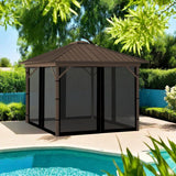 10x13FT Mosquito Netting for Gazebo,Pergola,Pop up Canopy Tent,4-Panel with Zipper for Outdoor Patio,Backyard
