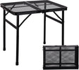 23”L×15”W×22”H Small Metal Folding Table, Camping Grill BBQ Side Table for Outdoor Garden Patio Yard- Portable Lightweight,
