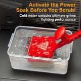 BBQ Grill Cleaner Brush, EEFINITE Steam Grill Brush for Outdoor Grilling with Replacement Scrub Sponge + Superior Scraper,