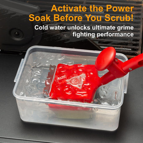BBQ Grill Cleaner Brush, EEFINITE Steam Grill Brush for Outdoor Grilling with Replacement Scrub Sponge + Superior Scraper,