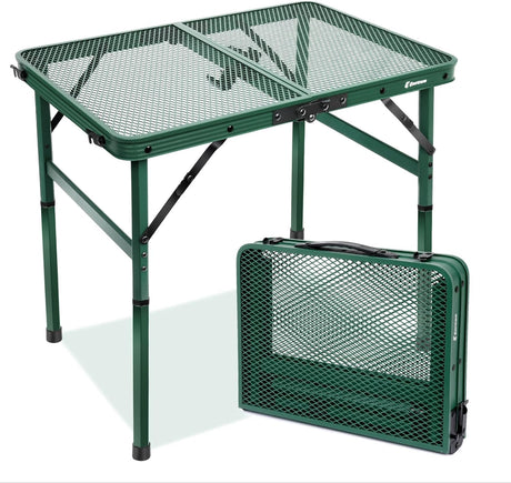 Small Folding Table, Easy for Storage, Compact and Portable Picnic Table for Grill, Outdoor Camping, Garden, Patio, Dining,