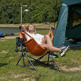 Timber Ridge Hammock Camping Chair with Adjustable Backrest, Heavy Duty Folding Hammock Chair Supports 300lbs, Portable