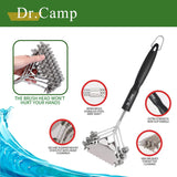 2 PCS Stainless Steel BBQ Grill Brush,BBQ Brush,Grill Scraper, Grill Brush for Outdoot,Grill Cleaning Brush, Barbecue Tool