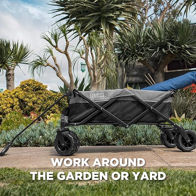 Creative Outdoor Original Folding Wagon All-Terrain Wheels, alternate view 3
