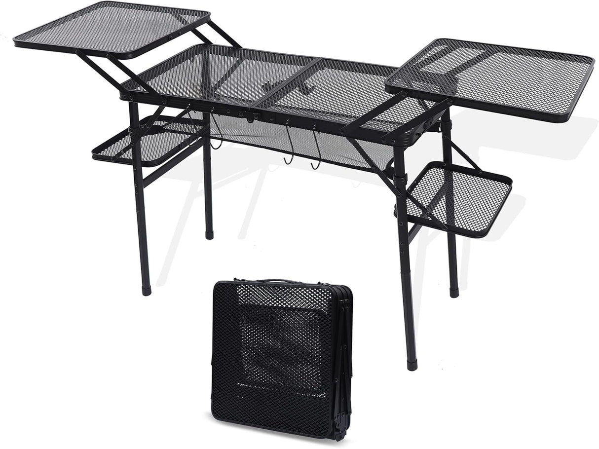 Nice C Camping Table, Compact Folding Table, Grill Table, Outdoor Tables, Camping Tables That Fold Up Lightweight, with 4