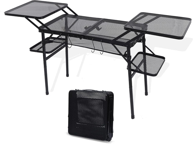 Nice C Camping Table, Compact Folding Table, Grill Table, Outdoor Tables, Camping Tables That Fold Up Lightweight, with 4