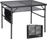RedSwing Folding Grill Table,Aluminum Portable Grill Stand Table for Outdoor Camping Picnic BBQ Lightweight, Adjustable