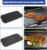 AJinTeby Cast Iron Griddle for Weber Traveler Portable Series Gas Grills Parts, Non-stick Griddle for Traveler Gas Grill,
