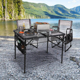 RedSwing Folding Grill Table,Aluminum Portable Grill Stand Table for Outdoor Camping Picnic BBQ Lightweight, Adjustable