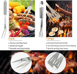 11Pcs Stainless Steel BBQ Grilling Accessories Set, Dad Gifts for Fathers Day Grilling Gifts,Portable Practical Grill Tools