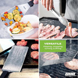Griddle Accessories Kit for Blackstone and Camp Chef - 6 Pieces Griddle Spatula Set with 4x8 Inches Supersize Griddle