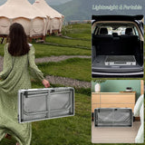 RedSwing Portable Grill Table for Outside, Aluminum Folding Grill Stand Table for Outdoor Camping Picnic BBQ, Lightweight