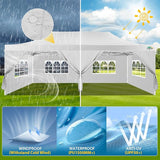 COBIZI 13x26 Pop Up Tent 13x26 Canopy with Sidewalls Heavy Duty Canopy Party Tent for Parties, Outdoor Wedding Large Event