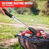Grill Accessories Heavy Duty BBQ Set Gifts for Men/Women - Premium Stainless Steel Spatula, Fork, Brush & Tongs, Barbecue