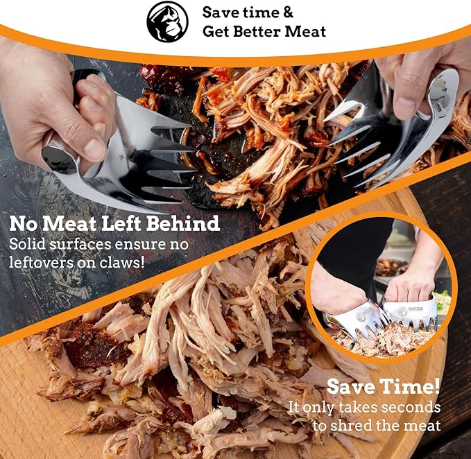 Meat Claws Meat Shredder for BBQ - Perfectly Shredded Meat, These Are The Meat Claws You Need - Best Pulled Pork Shredder