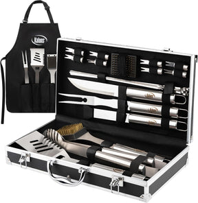 Kaluns Grilling Accessories, Birthday Gifts for Men Grilling Gifts, Heavy Duty Stainless Steel BBQ Grill Tools Set for