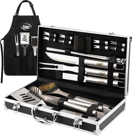 Kaluns Grilling Accessories, Birthday Gifts for Men Grilling Gifts, Heavy Duty Stainless Steel BBQ Grill Tools Set for
