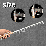 22-Inch Long Flat BBQ Skewers, HONSHEN 3/8 Inch Heavy Duty Stainless Steel Wide Blade with hardwood Handle barbecue skewers