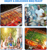 Shallow Grill Basket Fish Grill Basket, Fish Grilling Basket BBQ Fish Grill Baskets for Outdoor Grill,Grill Basket with