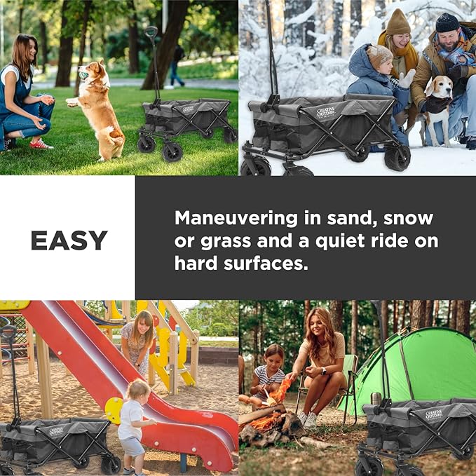 Creative Outdoor Original Folding Wagon All-Terrain Wheels, alternate view 5