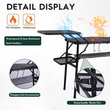 Nice C Camping Table, Compact Folding Table, Grill Table, Outdoor Tables, Camping Tables That Fold Up Lightweight, with 4
