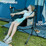 Portal Hammock Camping Chair, Portable Outdoor Swinging Chairs, Rocking Chair for Adults with Adjustable Back and Height for